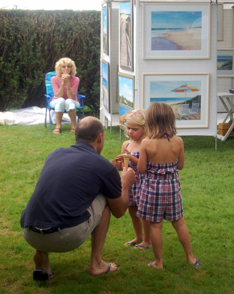 Ok, Daddy, I'll look at more pictures now that I have ice cream. 2012 Art Show & Sale. Ok, Daddy, I'll look at more pictures now that I have ice cream. 2012 Art Show & Sale.