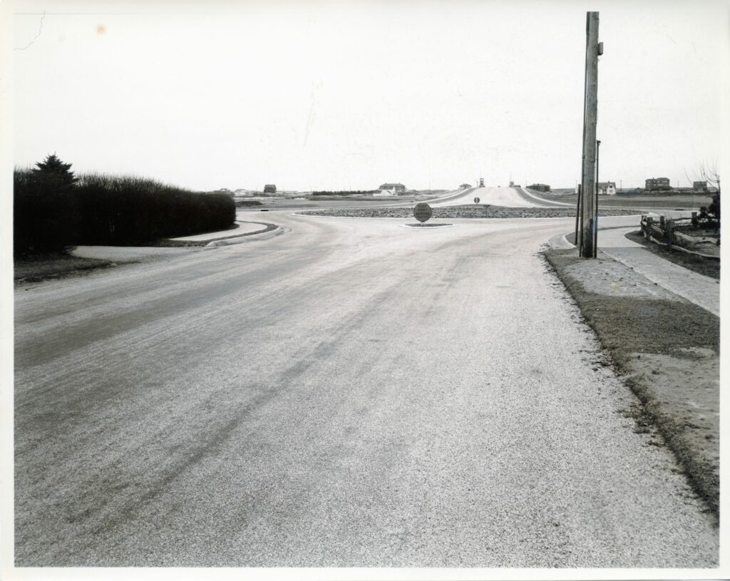 Post Lane, looking south toward roundabout at Niamogue Lane and bridge.