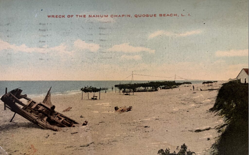 Wreck of the Nahum Chapin, Quogue NY