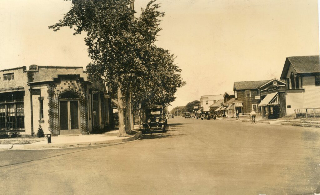 Jessup Avenue, looking north from Quogue Street, c. 1930