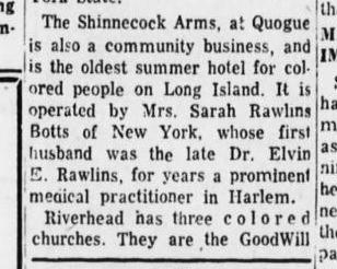 Newspaper clipping announcing the ninth wedding anniversary of Theodore and Sarah Rawlins Botts